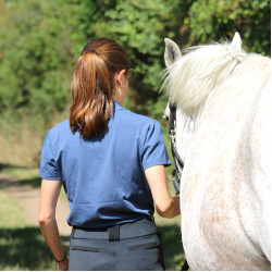 Polo Iliana Penelope Blu / grigio