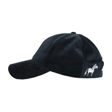 Berretto da Baseball in Velluto Sammy Kentucky Nero