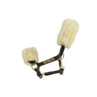 Capezzina in pelle con montone Kentucky Marrone Capezzina in pelle con montone Kentucky Marrone
