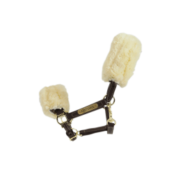 Capezzina in pelle con montone Kentucky Marrone