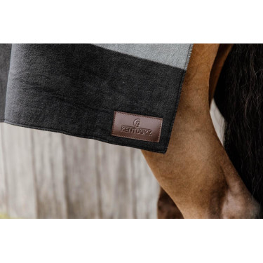 Coperta Asciugante Quadrata Heavy Stripes Kentucky Nero Coperta Asciugante Quadrata Heavy Stripes Kentucky Nero