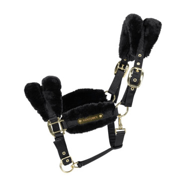 Capestro in nylon con montone Soft Kentucky Nero