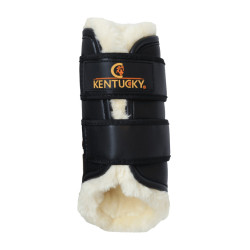Stinchiere chiuse in cuoio anteriori Kentucky Nero