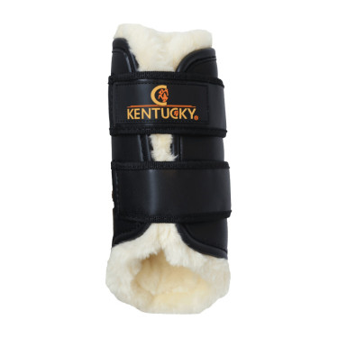 Stinchiere chiuse in cuoio anteriori Kentucky Nero