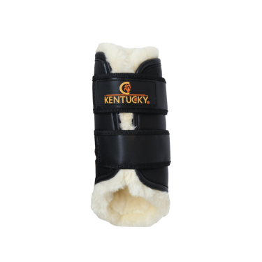 Stinchiere chiuse in cuoio anteriori Kentucky Nero