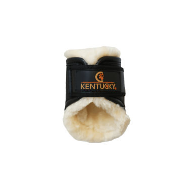 Stinchiere chiuse in cuoio posteriori corte Kentucky Nero