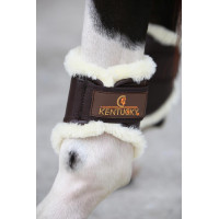 Stinchiere chiuse in cuoio posteriori corte Kentucky Marrone