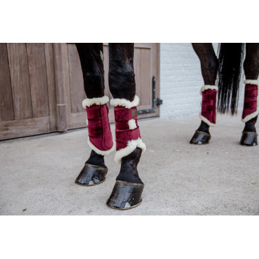 Guêtres fermées Velvet Contrast Kentucky Bordeaux