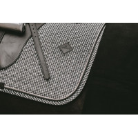 Tapis de selle Pied-de-poule dressage Kentucky Noir