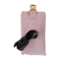 Borsetta per deiezioni Carré Velvet Kentucky Rosa antico