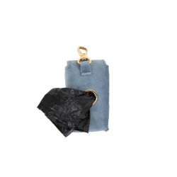 Borsetta per deiezioni Carré Velvet Kentucky Azzurro chiaro Blu