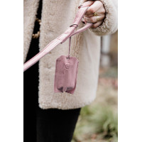 Sac à crottes de poche Velvet Kentucky Vieux rose