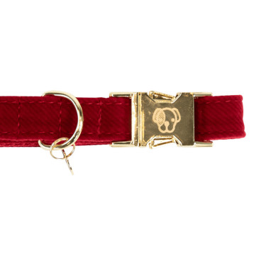 Collare per cane Corduroy Kentucky Rosso