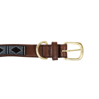 Collare per cane con perle fatte a mano Kentucky Argento Collare per cane con perle fatte a mano Kentucky Argento