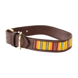 Collare per cane con perle fatte a mano Kentucky Arancione