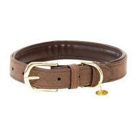 Collare per cane Velvet Leather Kentucky Marrone