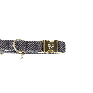 Collare per cane Wool Kentucky Grigio