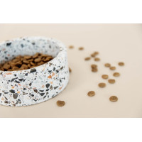 Gamelle pour chien en pierre Terrazzo Kentucky Beige