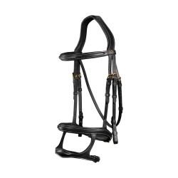 Briglia Doppia Capezzina D Collection by Dy'on Nero Briglia Doppia Capezzina D Collection by Dy'on Nero