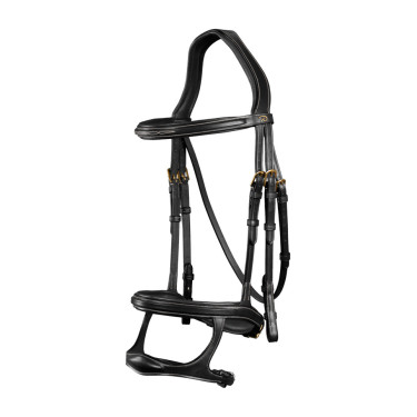 Briglia Doppia Capezzina D Collection by Dy'on Nero Briglia Doppia Capezzina D Collection by Dy'on Nero