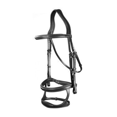 Briglia Doppio Capezzino Collezione US by Dy'on Nero
