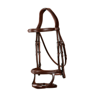 Briglia Doppio Capezzina New English Collection by Dy'on Marrone