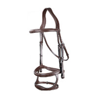 Briglia Doppio Capezzino Collezione US by Dy'on Marrone
