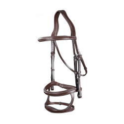 Briglia Doppio Capezzino Collezione US by Dy'on Marrone