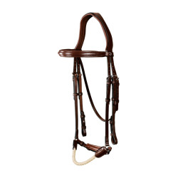 Briglia Capezzina Tedesca Corda New English Collection by Dy'on Marrone