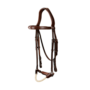 Briglia Capezzina Tedesca Corda New English Collection by Dy'on Marrone