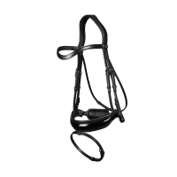 Briglia Capezzina Combinata Larga Verniciata New English Collection by Dy'on Marrone