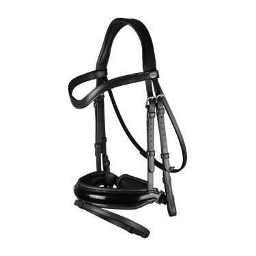 Briglia Capezzina Combinata Larga Verniciata Working By Dy'on Nero