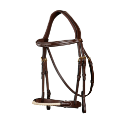 Bridon Muserolle Corde D Collection by Dy'on Brun Bridon Muserolle Corde D Collection by Dy'on Brun