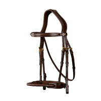 Briglia Capezzina Corda Rivestita in Pelle D Collection by Dy'on Marrone