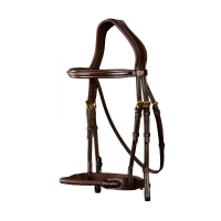 Bridon Muserolle Corde Recouverte de Cuir D Collection by Dy'on Brun Bridon Muserolle Corde Recouverte de Cuir D Collection by Dy'on Brun