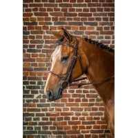 Bridon Muserolle Corde Recouverte de Cuir D Collection by Dy'on Brun Bridon Muserolle Corde Recouverte de Cuir D Collection by Dy'on Brun