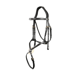 Briglia con Nasale Incrociato D Collection by Dy'on Nero