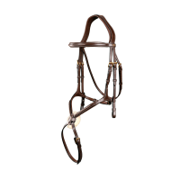 Briglia con Nasale Incrociato D Collection by Dy'on Marrone