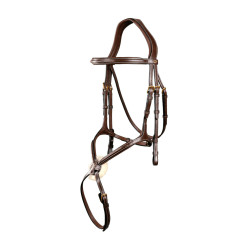 Briglia con Nasale Incrociato D Collection by Dy'on Marrone