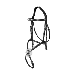 Briglia con Capezzina Incrociata New English Collection by Dy'on Nero