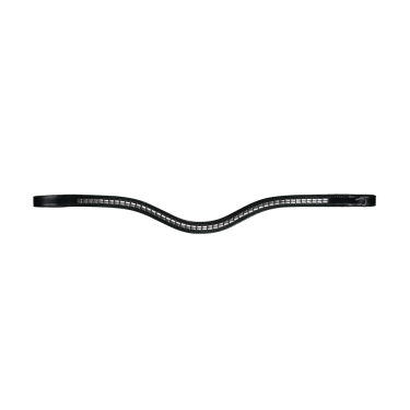Frontalino a V con borchie argentate New English Collection by Dy'on Nero Frontalino a V con borchie argentate New English Collection by Dy'on Nero