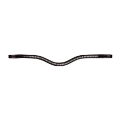 Frontalino a V con borchie argentate New English Collection by Dy'on Marrone
