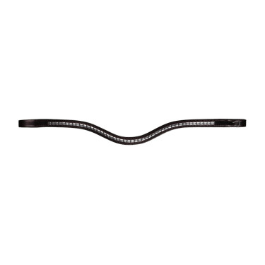 Frontalino a V con borchie argentate New English Collection by Dy'on Marrone