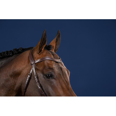 Frontalino a V in cuoio piatto US Collection by Dy'on