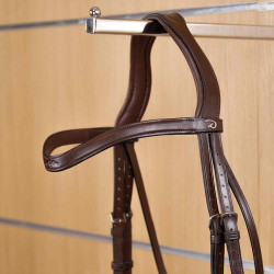 Frontalino a V in cuoio piatto New English Collection by Dy'on Marrone Frontalino a V in cuoio piatto New English Collection by Dy'on Marrone