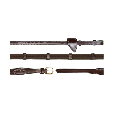 Redini in tessuto 5/8 con 9 fermagli D Collection by Dy'on Marrone