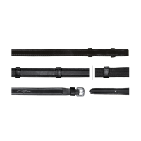 Rênes Hunter Grip Avec 7 Arretoirs 5/8 (Sans Stopper) Dy'on Noir