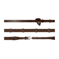 Redini in tessuto 5/8 con 9 fermagli New English Collection by Dy'on Marrone