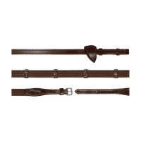 Redini in tessuto 5/8 con 9 fermagli New English Collection by Dy'on Marrone