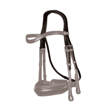 Capezzina Testiera Tipo Dressage New English Collection by Dy'on Marrone Capezzina Testiera Tipo Dressage New English Collection by Dy'on Marrone